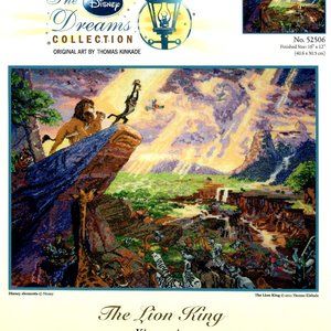Disney Kinkade Lion King Cross Stitch Pattern16x12
